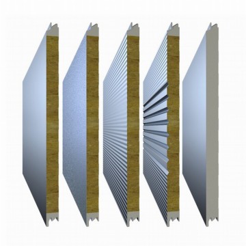 Rock Wool Wall Sandwich Panels with PU Edge Sealing