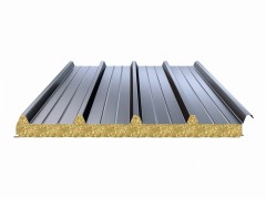 Overlap High Qulity Water Resistent Rock Wool Sandwich Roofing Panels