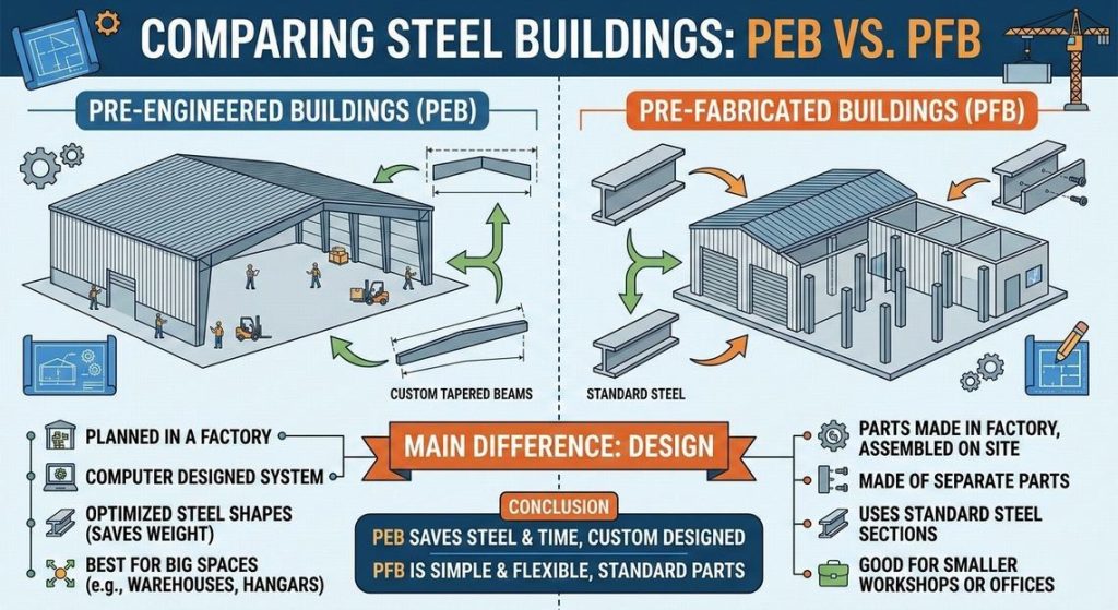 Difference Between PEB and PFB